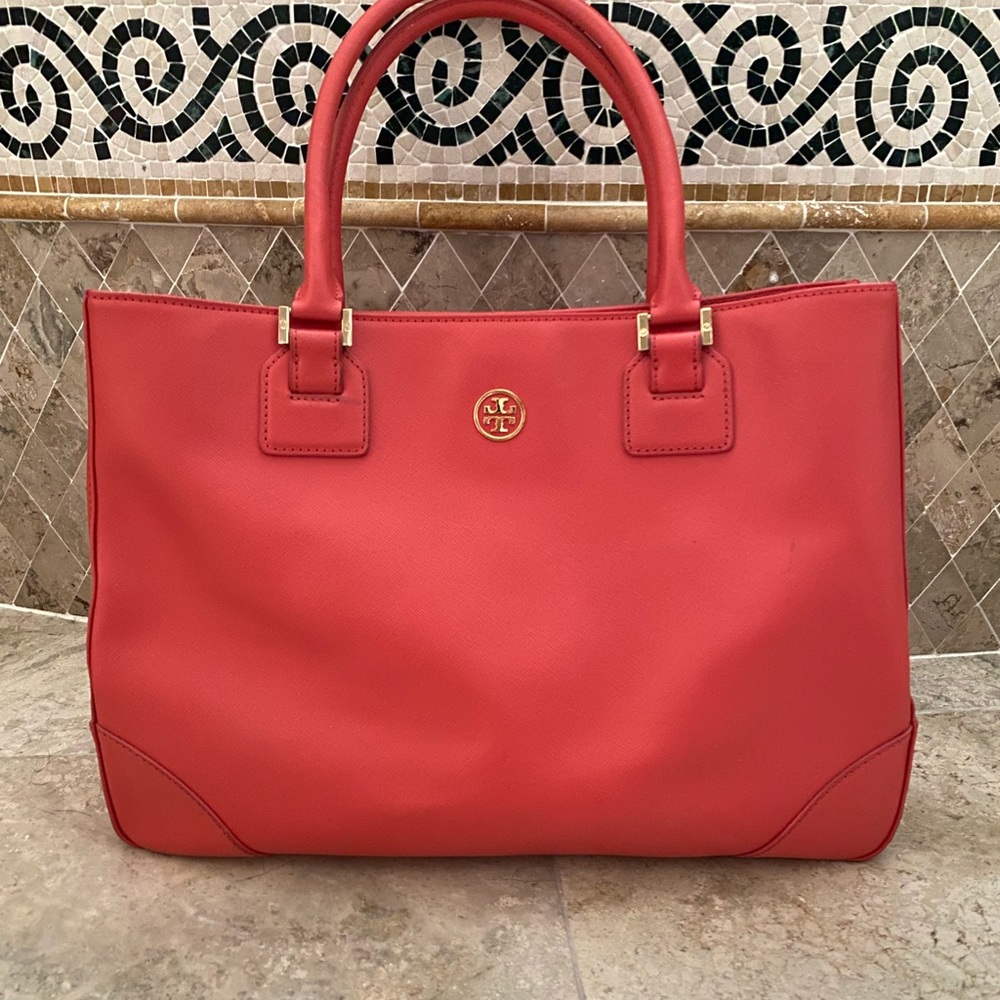 Tory Burch Orange Robinson Tote bag